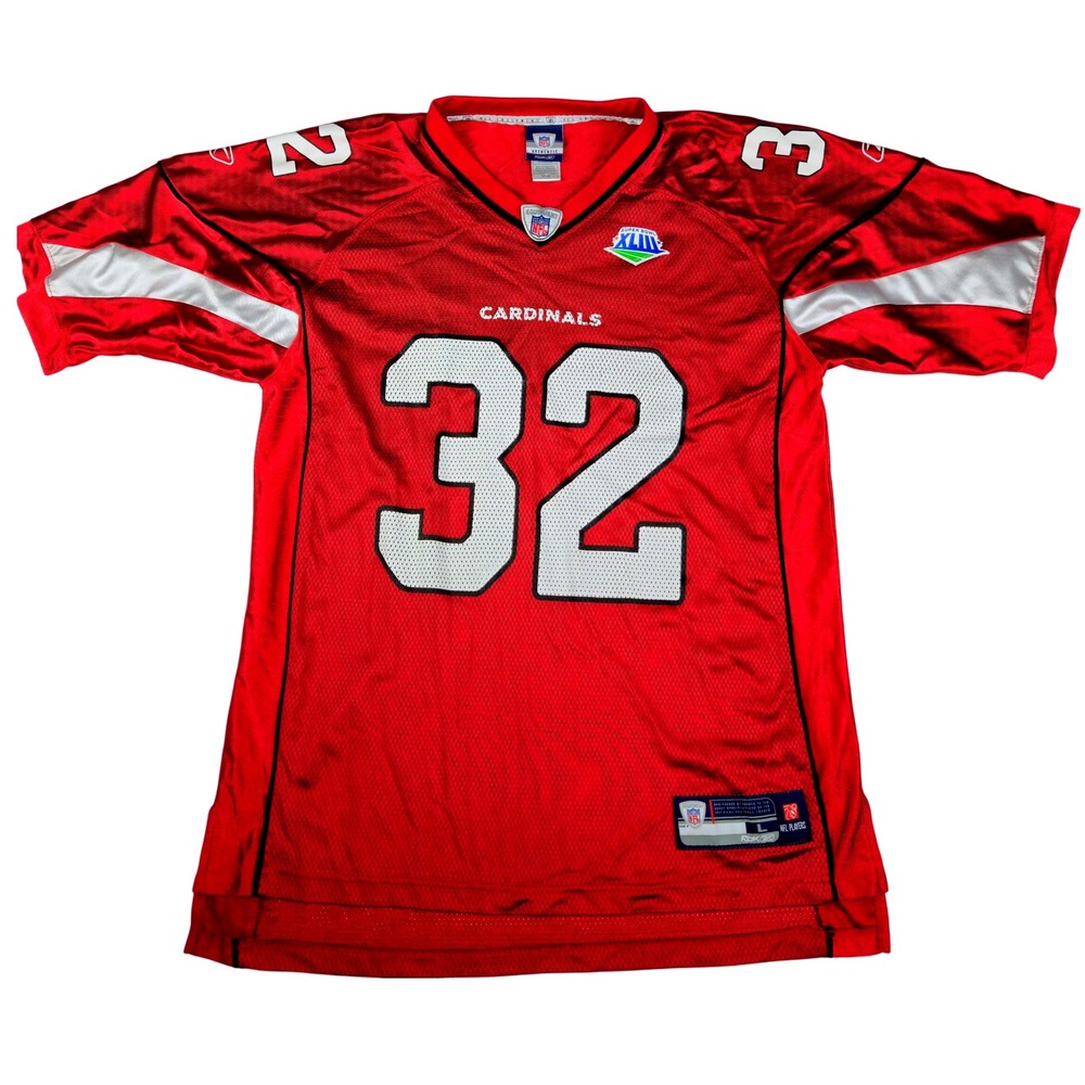 Arizona Cardinals NFL Authentic Reebok Super Bowl XLIII James 32 Jersey Men L